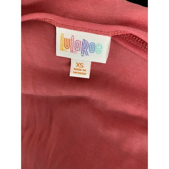 LuLaRoe XS Pink Womens Tunic S/S Hi Low Soft Polyester Modal Blend - Picture 6 of 8